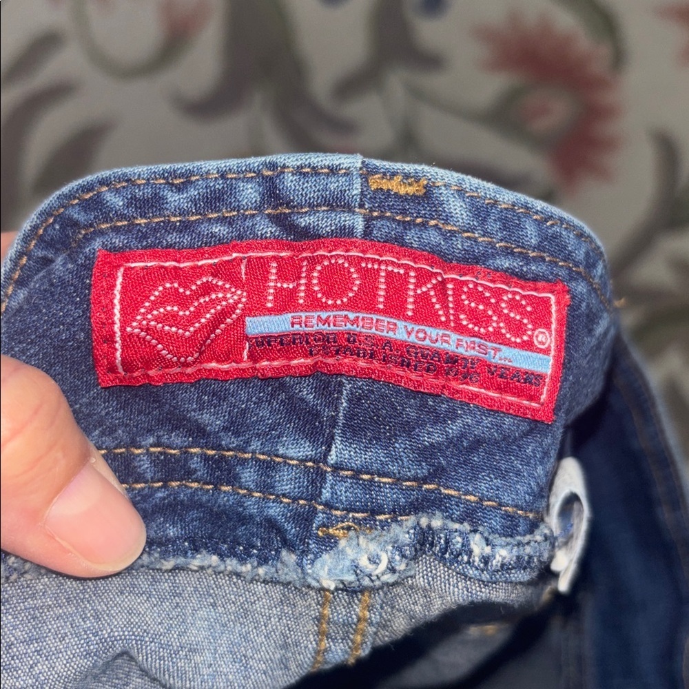 Hot Kiss Y2K Denim Mini skirt, Jean Skirt, front hook n eyes, 3 - Picture 6 of 8